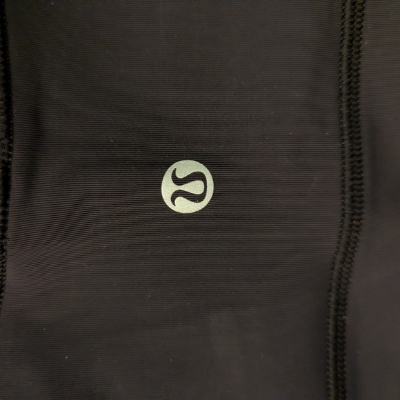 NWT Lululemon Power Thru HR Crop 23" black size 6 - Picture 3 of 5